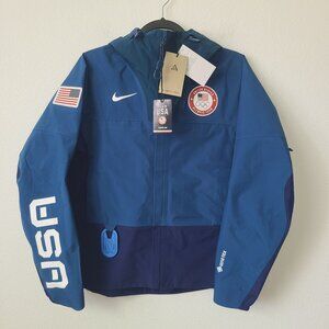 Nike Womens ACG Gore-Tex USA Olympic Chain Of Craters Jacket DD8852-492 Size S